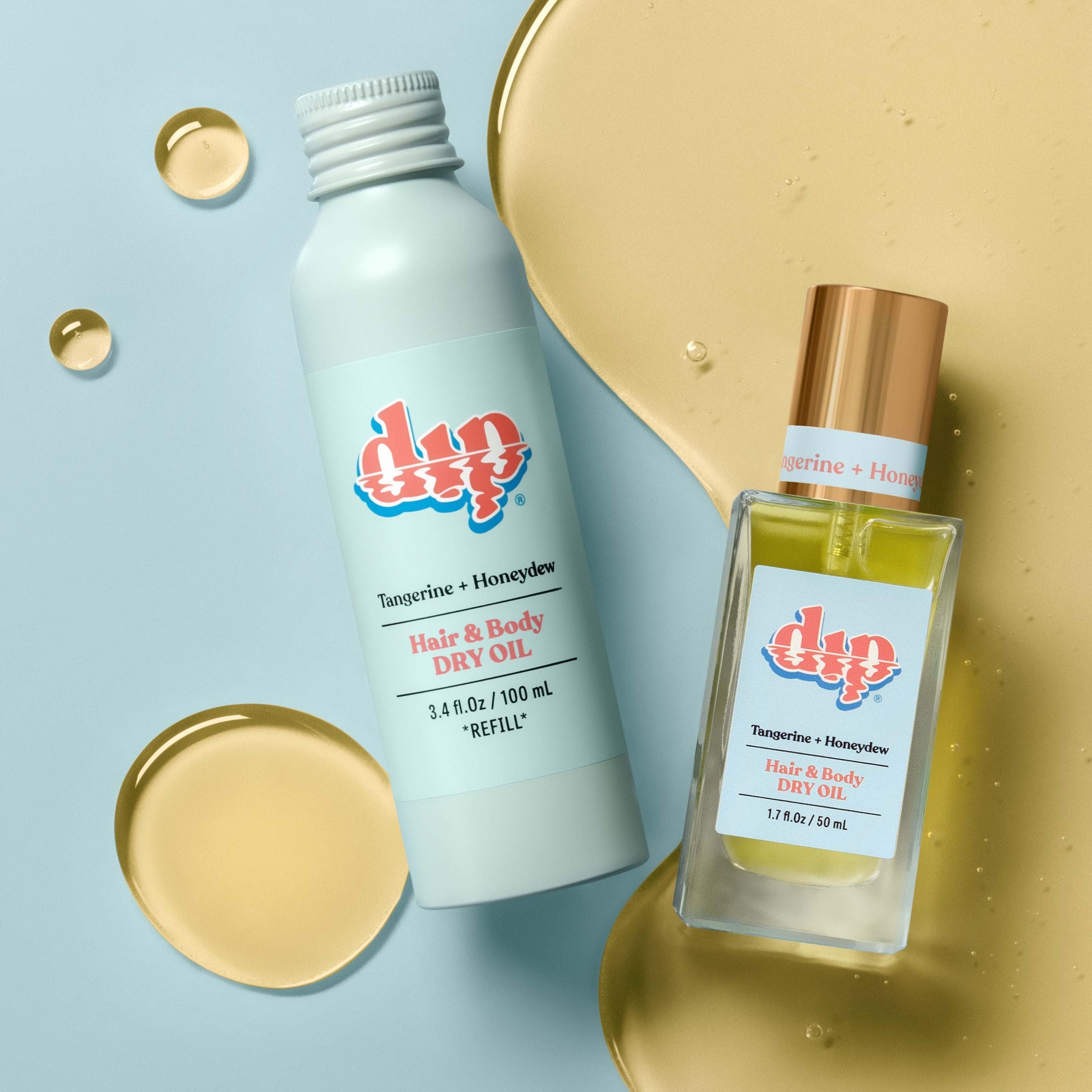 Dip REFILL Hair & Body Dry Oil - Tangerine & Honeydew