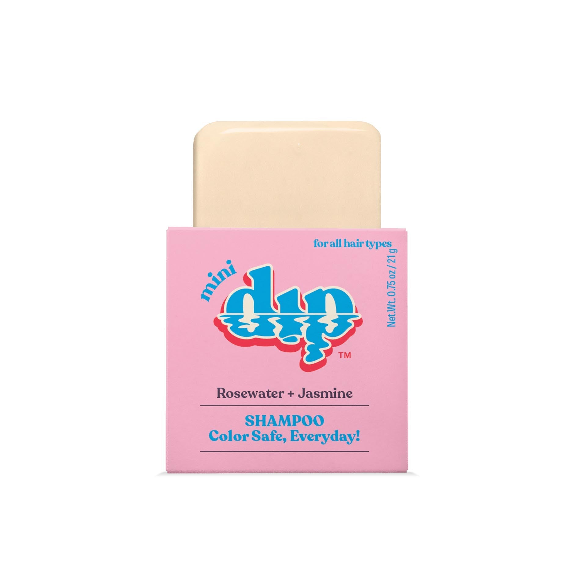 Mini Dip Shampoo Bar: Color Safe, Everyday - Rosewater & Jasmine