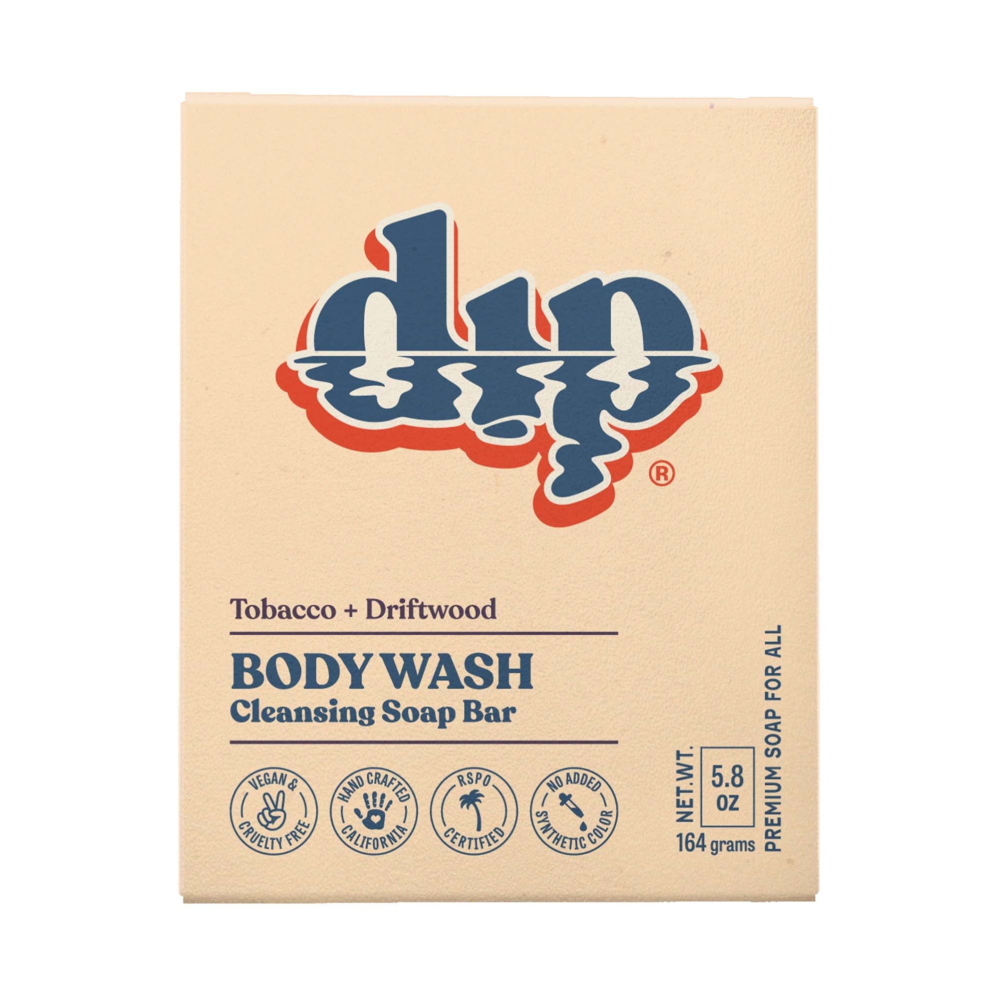 Dip Body Wash Cleansing Soap Bar - Tobacco & Driftwood