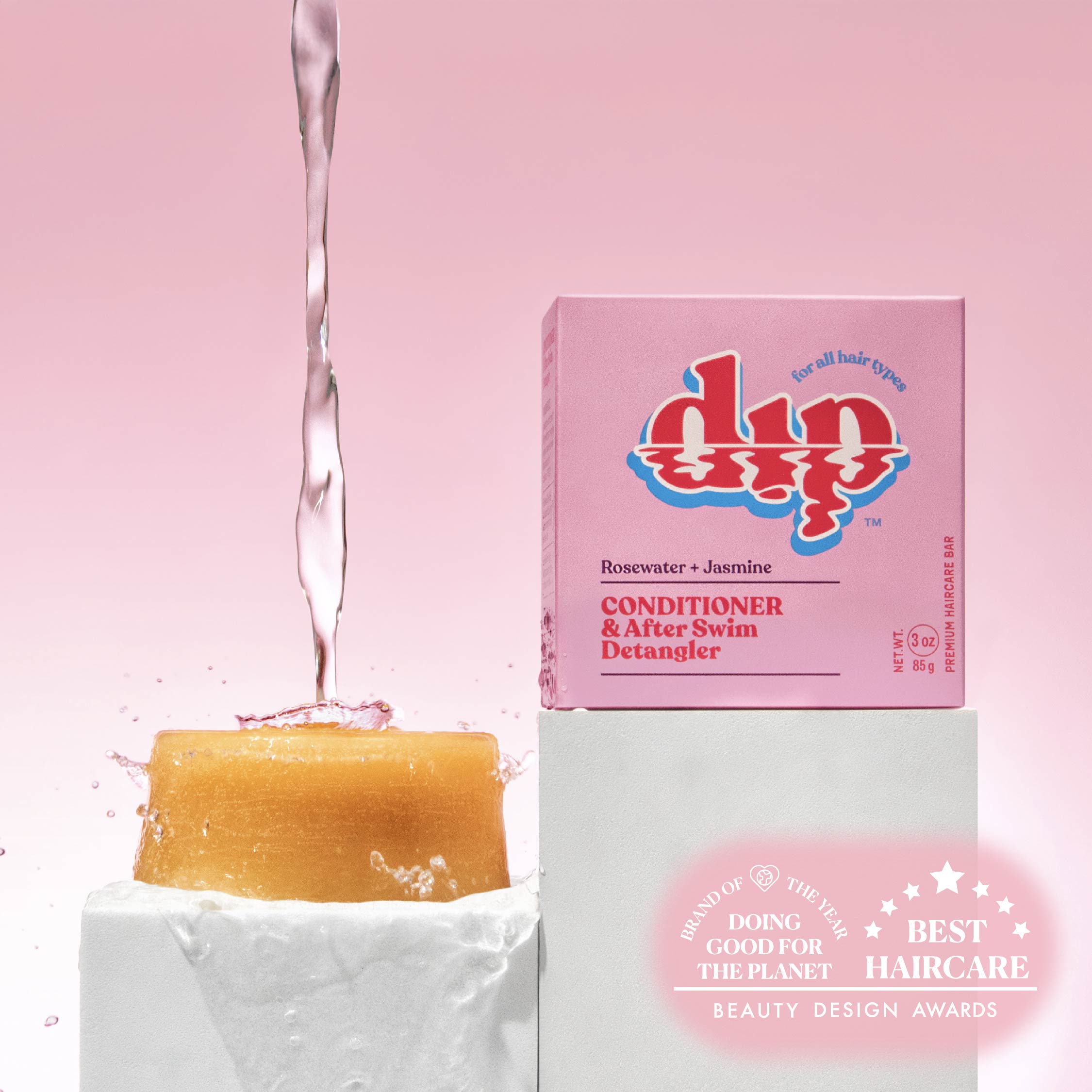 Dip Conditioner Bar & After Swim Detangler - Rosewater & Jasmine