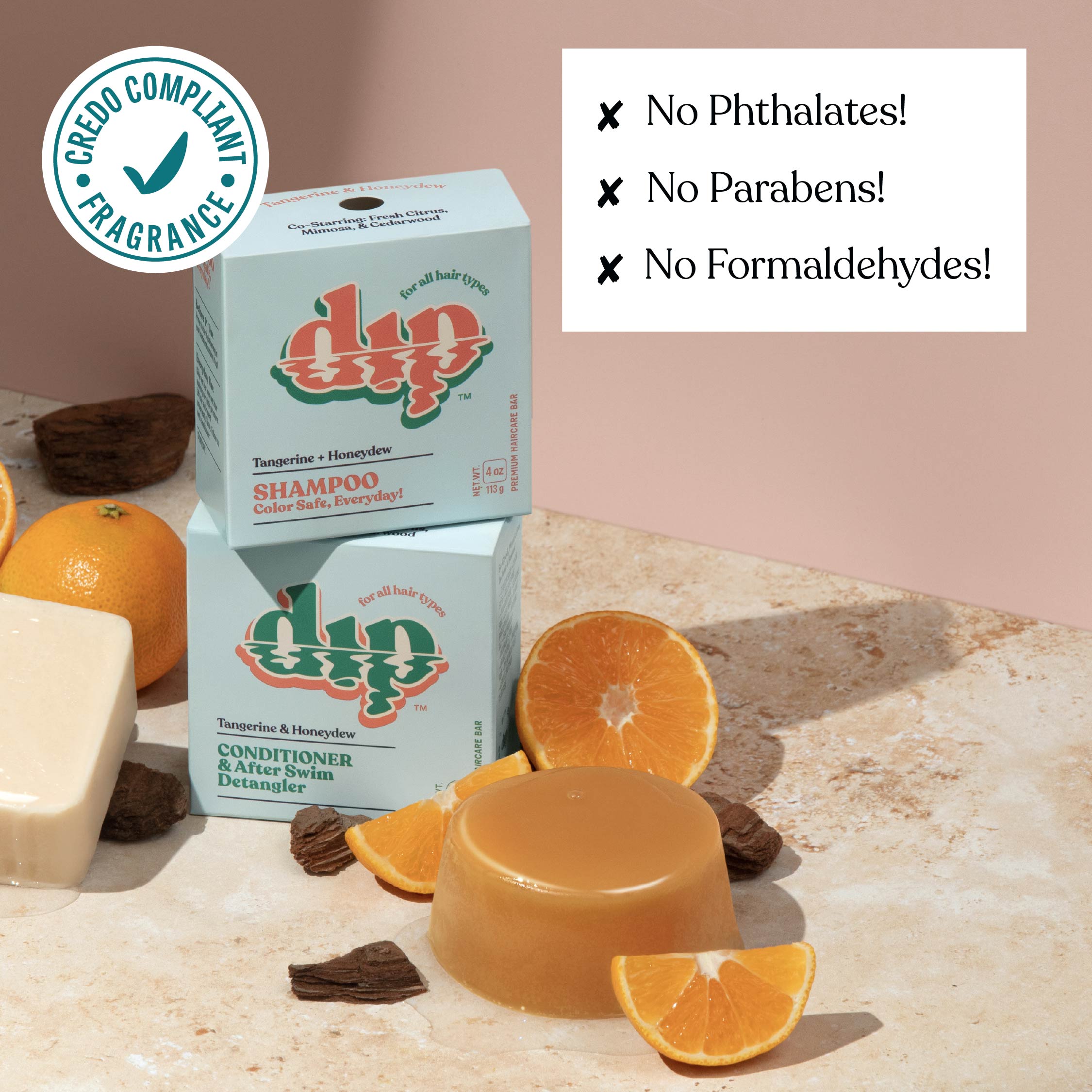 Dip Conditioner Bar & After Swim Detangler - Tangerine & Honeydew