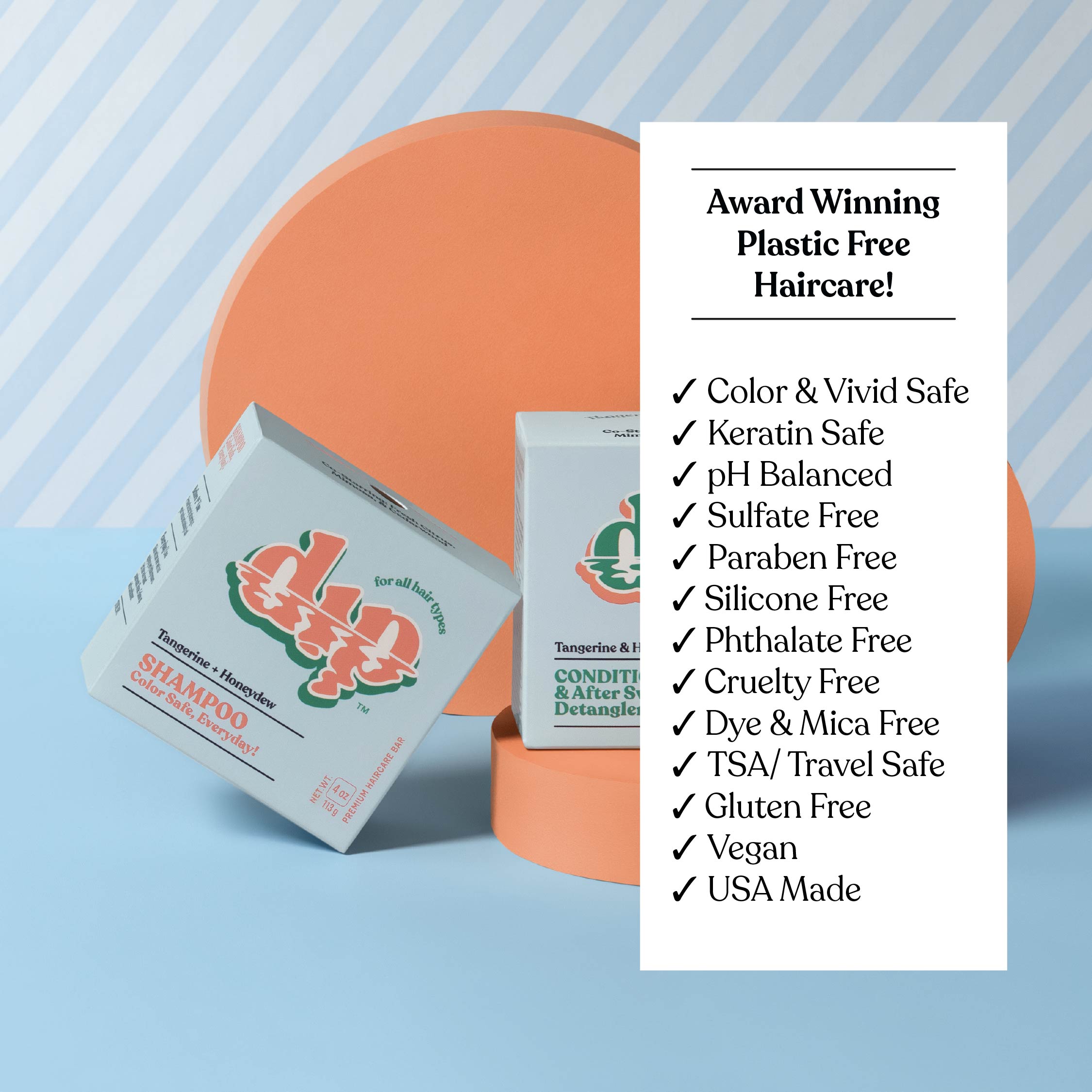 Dip Shampoo Bar: Color Safe, Everyday - Tangerine & Honeydew