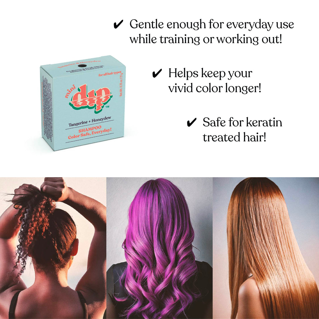 Mini Dip Shampoo Bar: Color Safe, Everyday - Tangerine & Honeydew