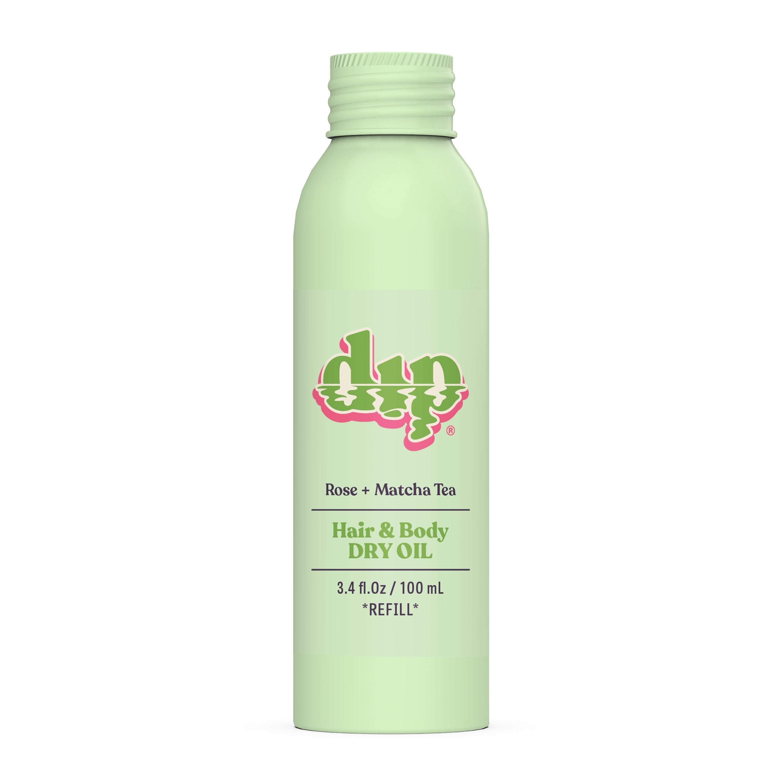 Dip REFILL Hair & Body Dry Oil - Rose & Matcha Tea